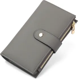 Women's Wallet RFID Blocking Leather Trifold Clutch Wallet Credit Card Holder Ladies Travel Wallet Purse with Pen Holder